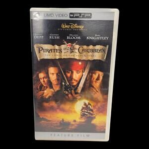 Pirates of the Caribbean Curse of the Black Pearl Sony PSP UMD Video Movie CIB